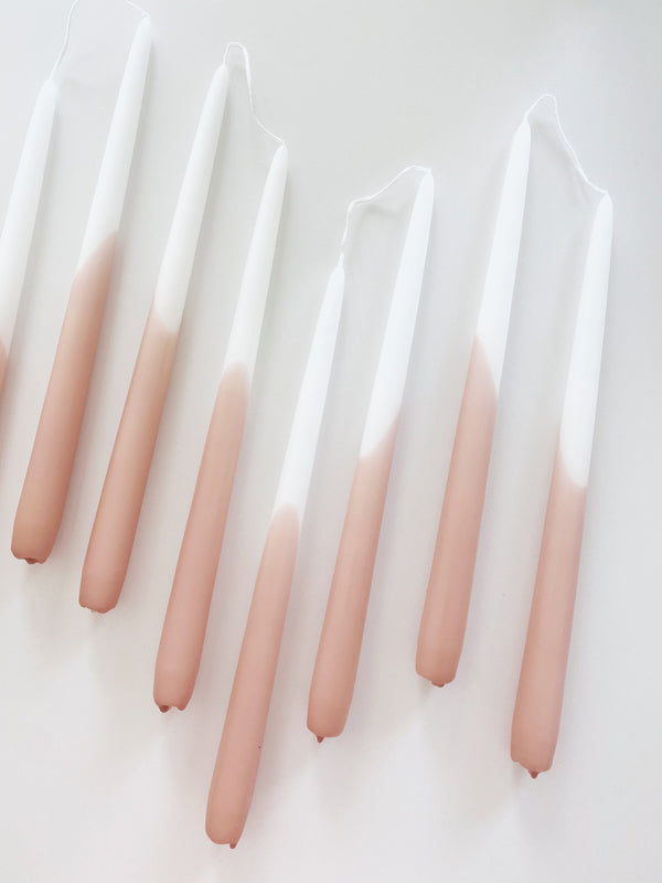 Tweelingkaars Dip Dye - Blossom Kaars Blossom