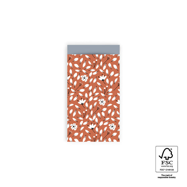 Vlakke zak S - Bloemen Inpakzak 7 x 13 cm - 5 st