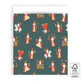 Vlakke zak XL - Acrobaat Sinterklaas Inpakzak 27 x 34 cm - 5 st