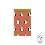 Vlakke zak M - Pinguins Inpakzak 12 x 19 cm - 5 st